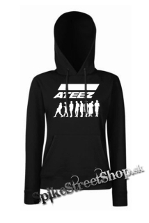 ATEEZ - Logo & Silhouette - čierna dámska mikina
