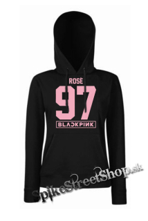 BLACKPINK - ROSÉ 97 - Pink Number Years - čierna dámska mikina
