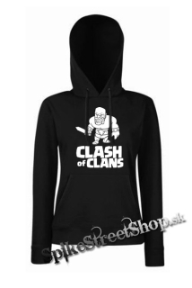 CLASH OF CLANS - Barbarian Logo - čierna dámska mikina