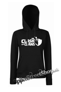 CLASH OF CLANS - Logo - čierna dámska mikina