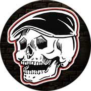 ROCKABILLY SKULL - Motive 1 - odznak