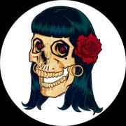 ROCKABILLY SKULL - Motive 2 - odznak