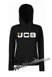 JCB - Logo - čierna dámska mikina
