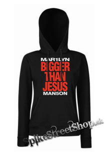 MARILYN MANSON - Bigger Than Jesus - čierna dámska mikina
