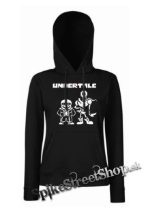 UNDERTALE - Sans And Papyrus - čierna dámska mikina