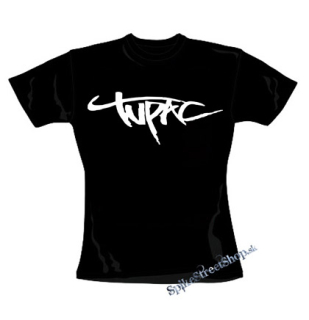 2 PAC - Logo - Motive 2 - čierne dámske tričko