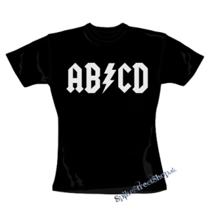 AB/CD - čierne dámske tričko
