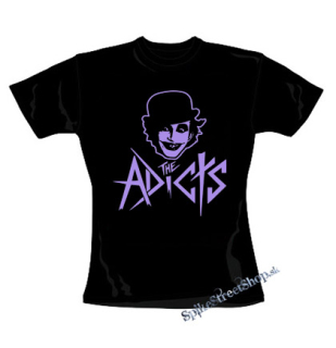 ADICTS - Purple Feline - čierne dámske tričko