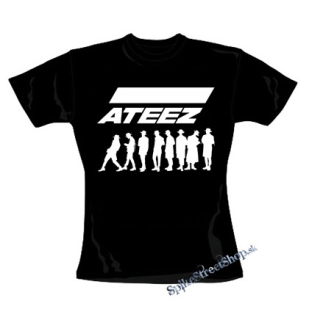 ATEEZ - Logo & Silhouette - čierne dámske tričko
