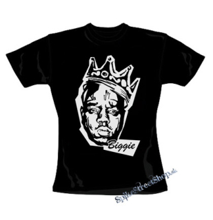 BIGGIE SMALLS - Portrait - čierne dámske tričko