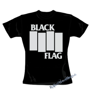 BLACK FLAG - Logo Crest - čierne dámske tričko
