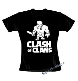 CLASH OF CLANS - Barbarian Logo - čierne dámske tričko