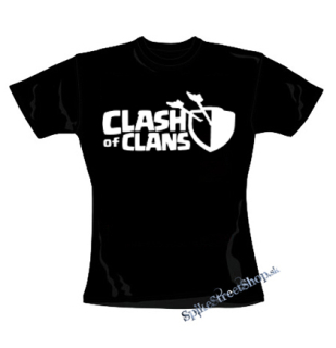 CLASH OF CLANS - Logo - čierne dámske tričko