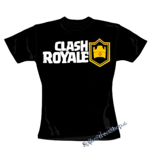 CLASH ROYALE - Logo - čierne dámske tričko