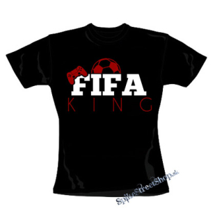 FIFA KING - čierne dámske tričko