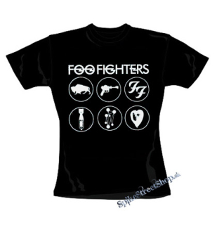 FOO FIGHTERS - Album Collection - čierne dámske tričko