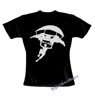 FORTNITE - Glider Man - čierne dámske tričko