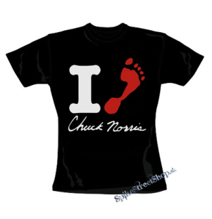 CHUCK NORRIS - I Love Chuck Norris - čierne dámske tričko