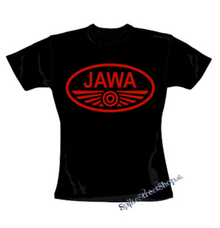 JAWA - Motorbike - čierne dámske tričko