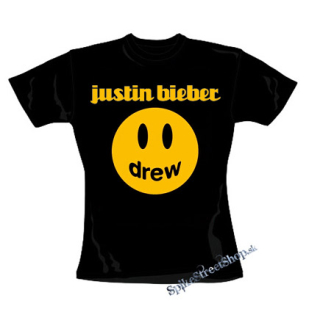 JUSTIN BIEBER - Drew - čierne dámske tričko