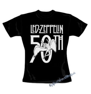 LED ZEPPELIN - Anniversary 50th - čierne dámske tričko