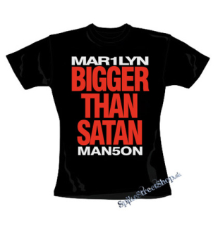 MARILYN MANSON - Bigger Than Satan - čierne dámske tričko