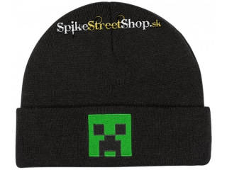 MINECRAFT - Green Creeper Face Beanie - zimná čiapka