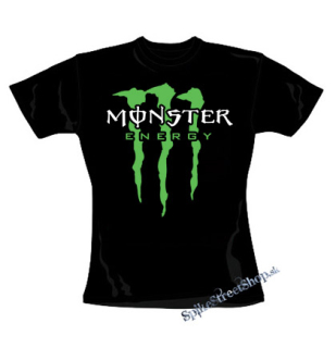MONSTER ENERGY - Logo Crest - čierne dámske tričko
