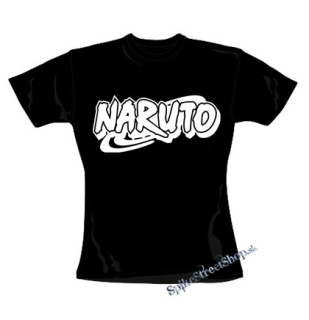 NARUTO - Logo - čierne dámske tričko
