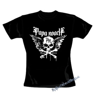 PAPA ROACH - Crossbones Since 1993 - čierne dámske tričko