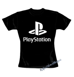 PLAYSTATION - Logo - čierne dámske tričko