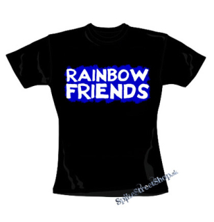 RAINBOW FRIENDS - čierne dámske tričko