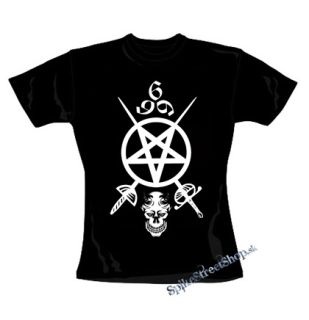 SATHANAS 666 - Swords Motive - čierne dámske tričko