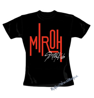 STRAY KIDS - Logo MIROH - čierne dámske tričko