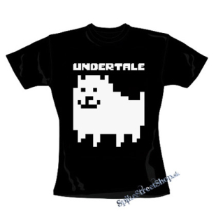UNDERTALE - Annoying Dog - čierne dámske tričko