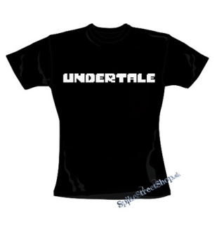 UNDERTALE - Logo - čierne dámske tričko