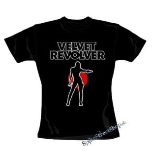 VELVET REVOLVER - Logo - čierne dámske tričko