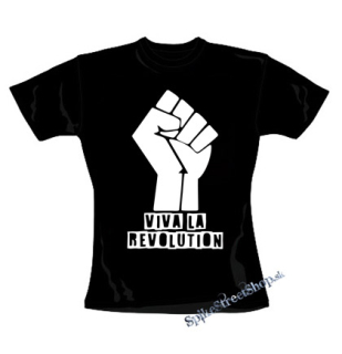 VIVA LA REVOLUTION - čierne dámske tričko
