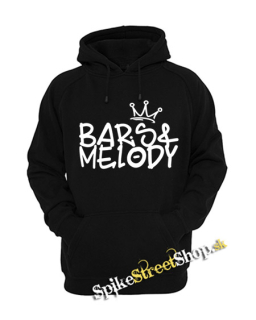BARS & MELODY - Logo Crest - čierna detská mikina