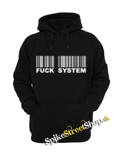 FUCK SYSTEM - čierna detská mikina