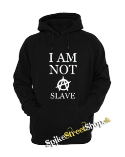 I AM NOT A SLAVE - White - čierna detská mikina