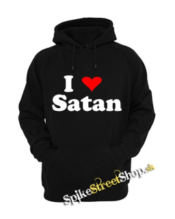 I LOVE SATAN - čierna detská mikina