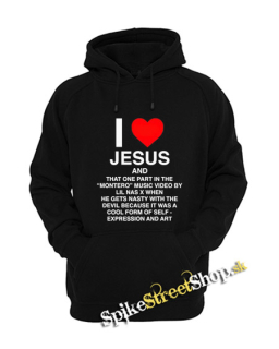 LIL NAS X - I Love Jesus - čierna detská mikina