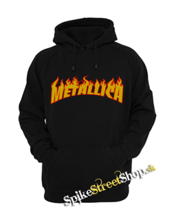 METALLICA - Thrasher Logo Flame - čierna detská mikina