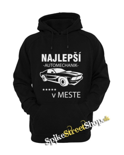 NAJLEPŠÍ AUTOMECHANIK V MESTE - čierna detská mikina