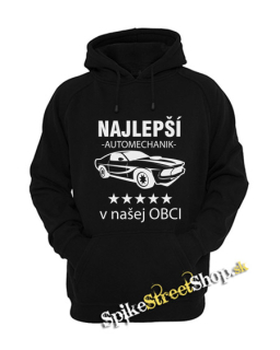 NAJLEPŠÍ AUTOMECHANIK V NAŠEJ OBCI - čierna detská mikina