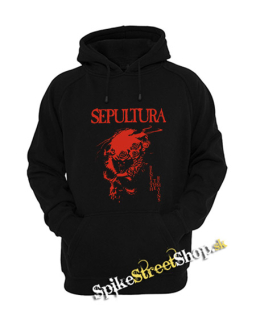 SEPULTURA - Beneath The Remains Red Motive - čierna detská mikina