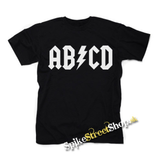 ABCD - čierne detské tričko