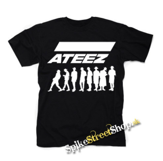 ATEEZ - Logo & Silhouette - čierne detské tričko
