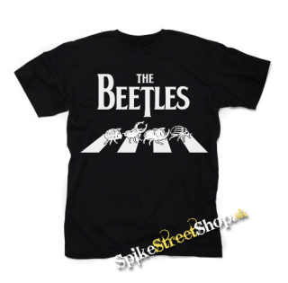 BEETLES - čierne detské tričko
